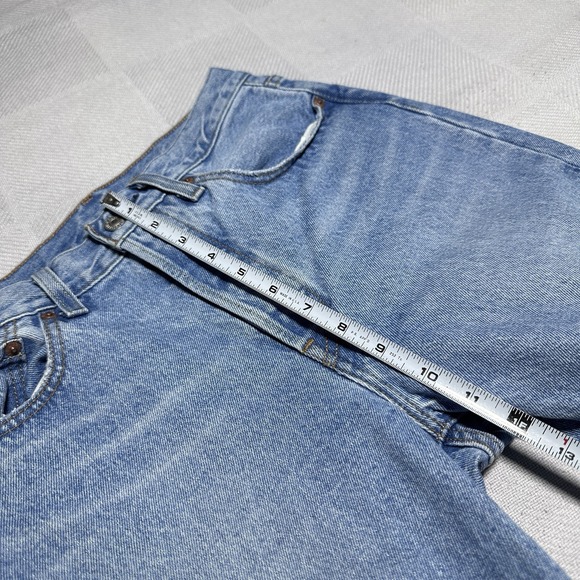 Levi's 501 Premium Jeans Womens 27x32 Distressed Repaired Button Fly Classic - Picture 14 of 16